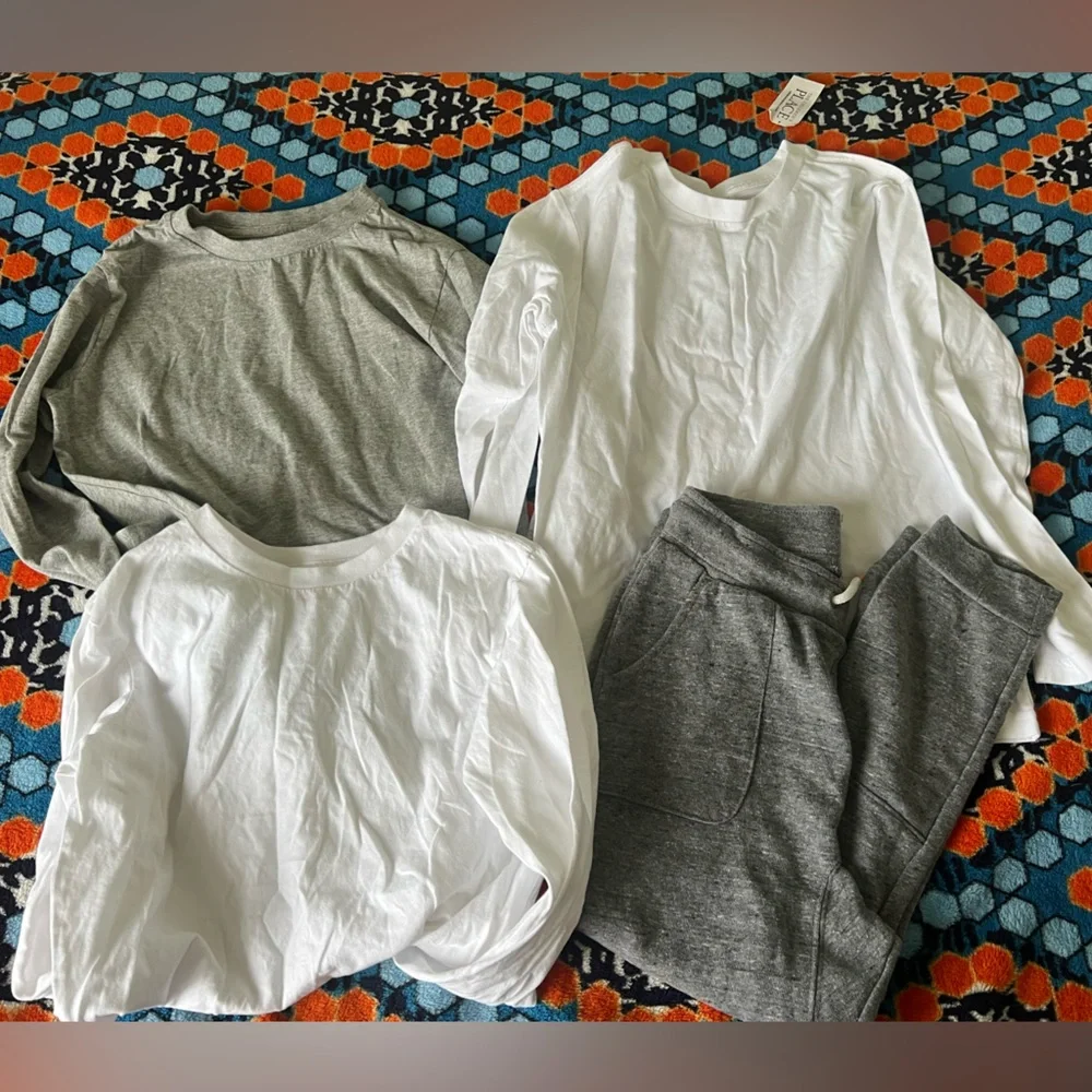 The Children's Place Boys Long Sleeve Cotton Tee’s-Cat & Jack Cotton joggers